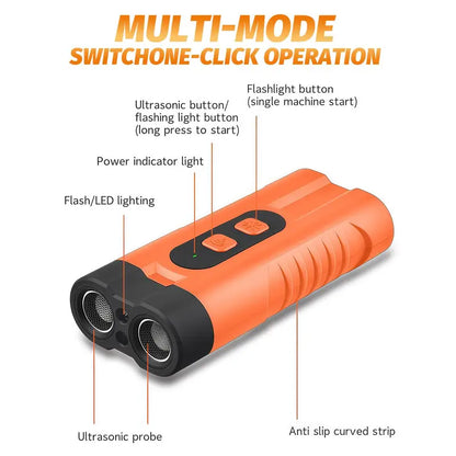 Ultrasonic Dog Bark Deterrent Rechargeable anti Barking Device 30Ft Range LED Flashlight Portable Training Tool Safe No Shock for Small Medium Large Dogs