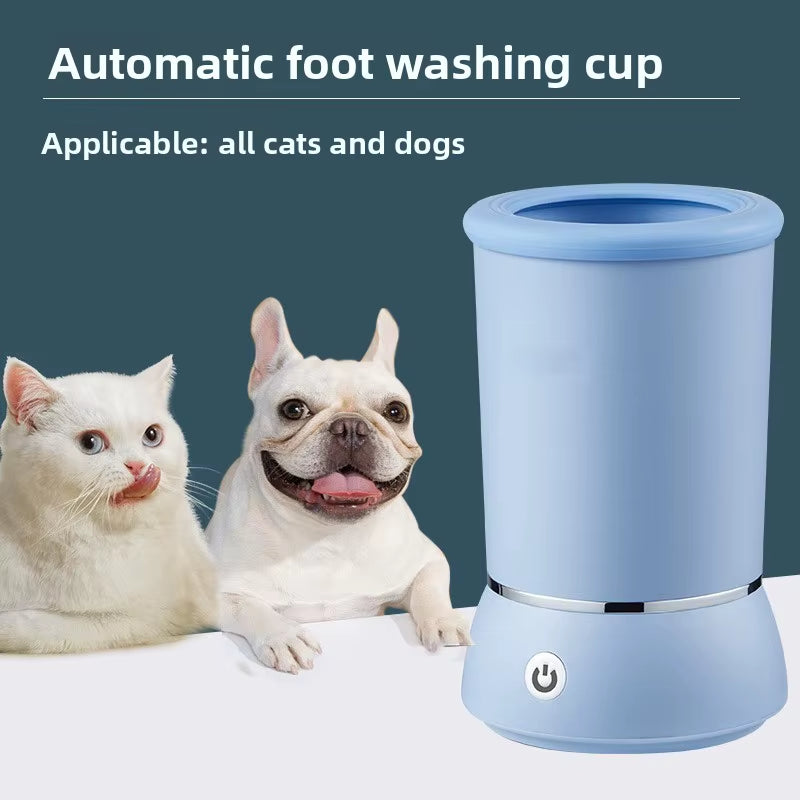 Pet Paw Cleaner 360° Full-Circle Automatic Pet Paw Cleaner Silicone Brush Head USB Rechargeable Pet Paw Cleaner Dogs Accessories