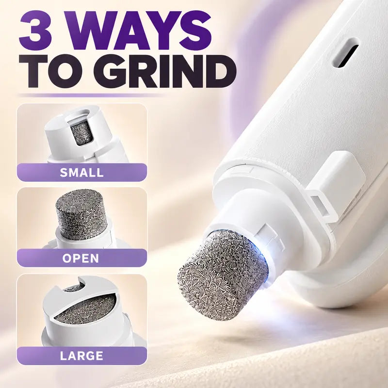 LUMORYNE 2-In-1 Pet Nail Clipper & Grinder for Dogs & Cats, LED Light, Digital Display, USB-C Rechargeable Nail Care Tool