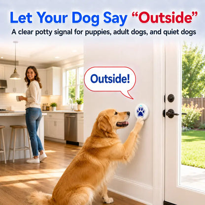 Chunhee Dog Potty Training Doorbell Kit - Chew-Proof, 36 Custom Sounds, 0-115Db Adjustable Volume, Touch Button, Potty Alert, Indoor & Outdoor Pet Supplies That Reduces Accidents